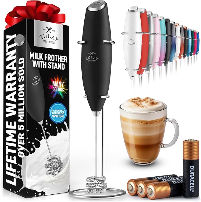Kitchen Powerful Milk Frother Wand,Drink Mixe, Electric Whisk Foam Maker