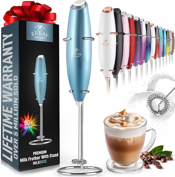 Kitchen Powerful Milk Frother Wand,Drink Mixe, Electric Whisk Foam Maker