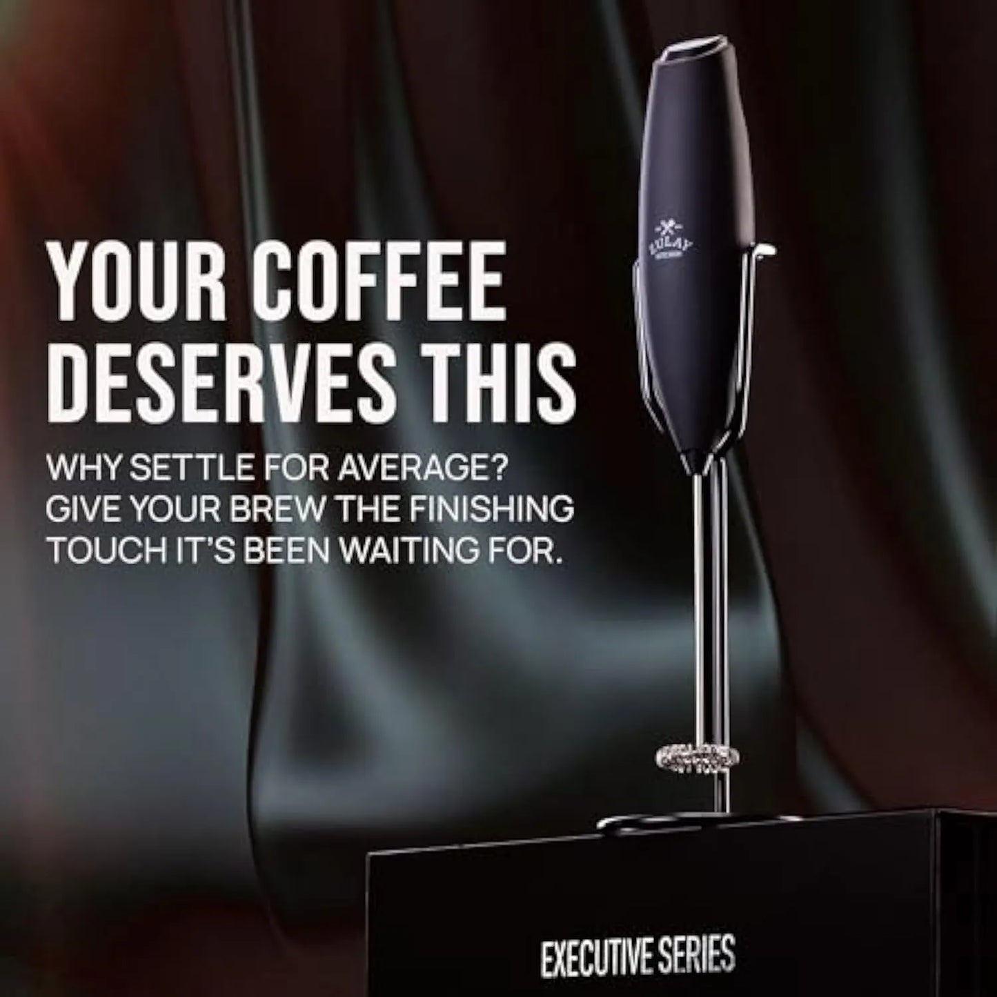 Kitchen Powerful Milk Frother Wand,Drink Mixe, Electric Whisk Foam Maker