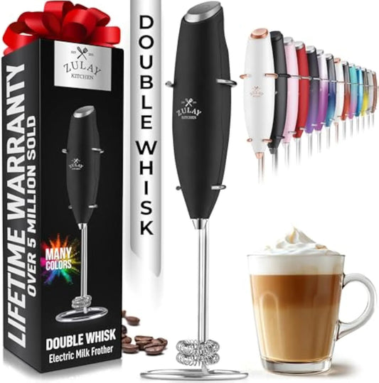 Kitchen Powerful Milk Frother Wand,Drink Mixe, Electric Whisk Foam Maker